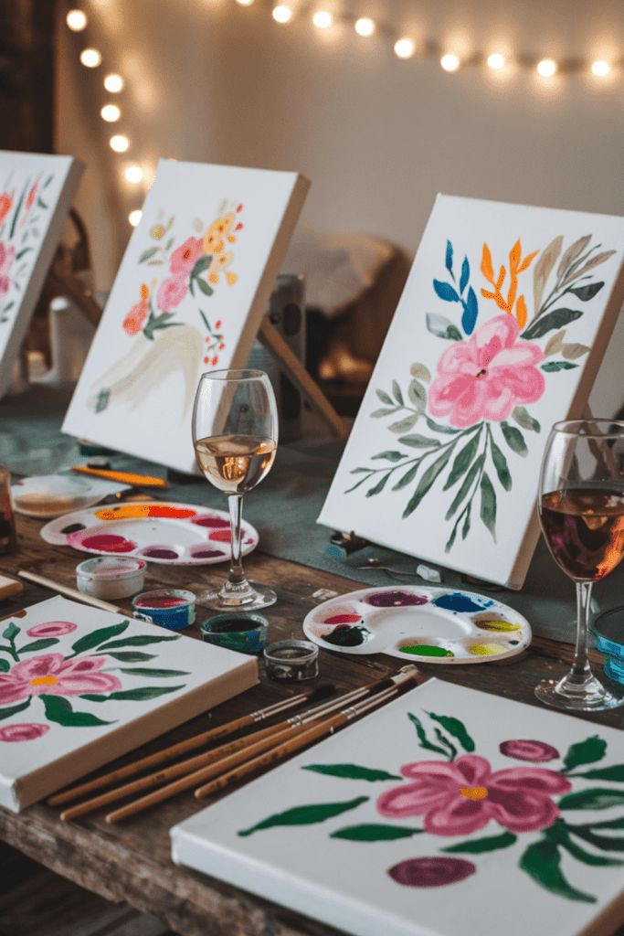 atelier peinture sur toile