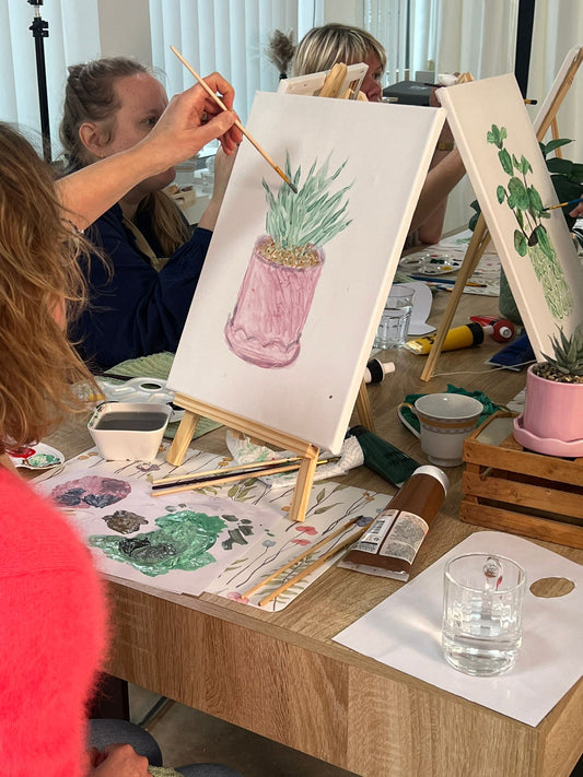 atelier peinture sur toile