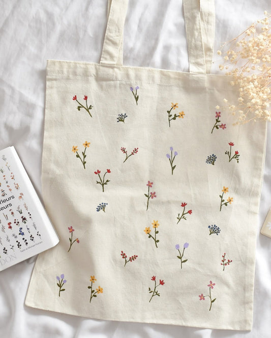peinture sur tote bag
